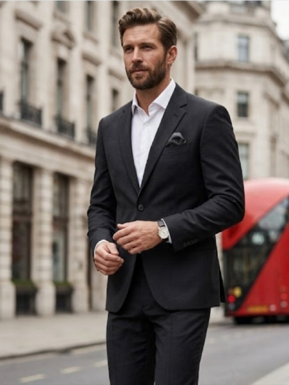 Dirk Bikkembergs Classic Men's Black Two-Button Blazer Size 40R